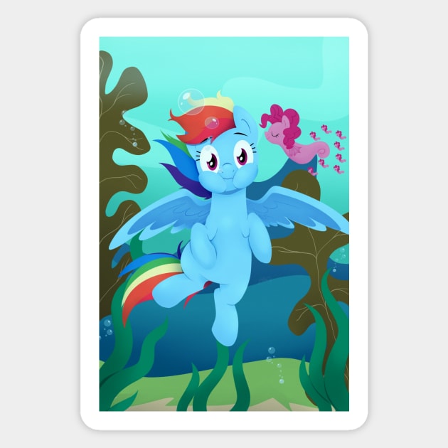 MLP - Underwater Sticker by NolyCS